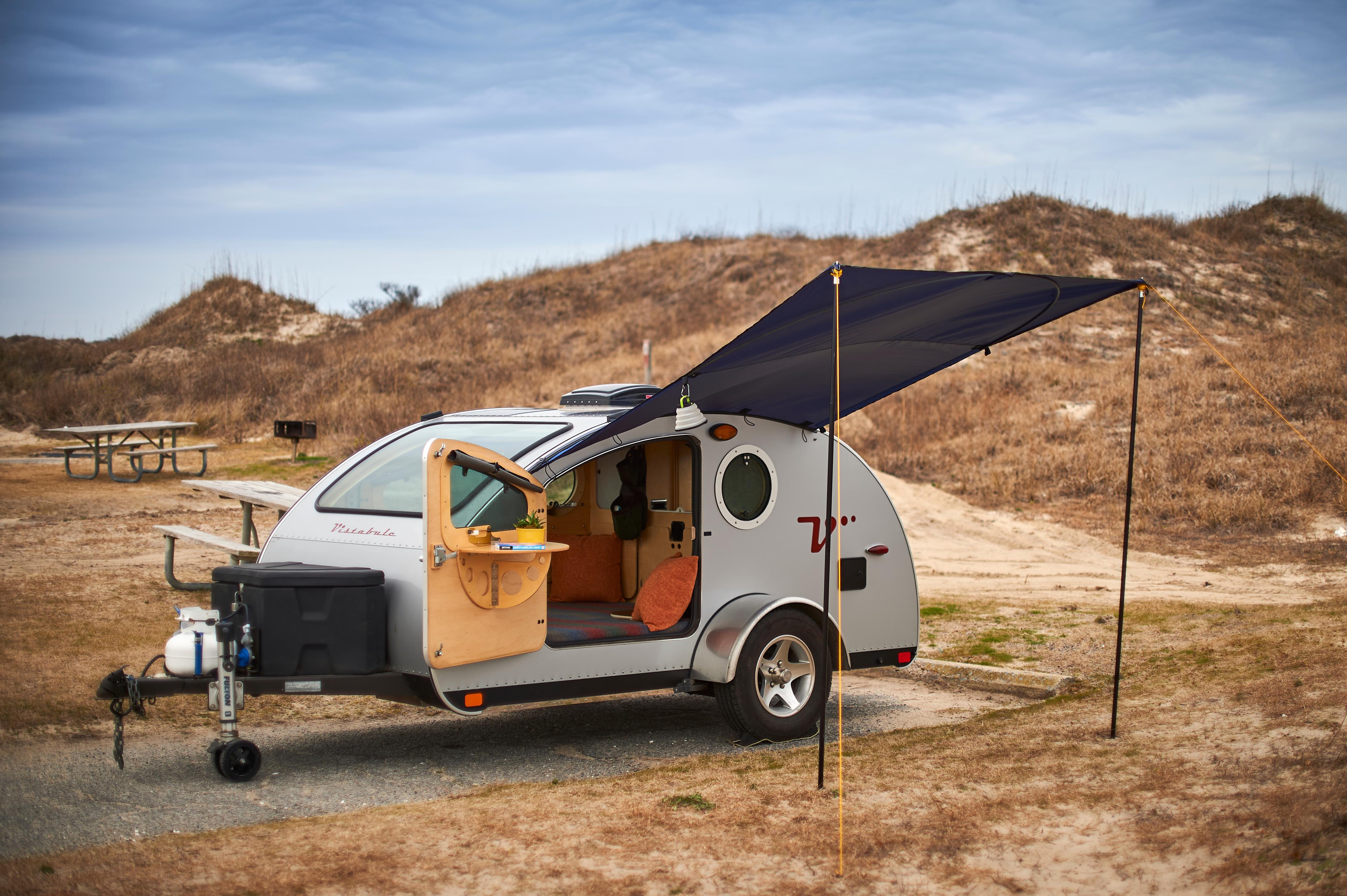 camper at Ocracoke Campground