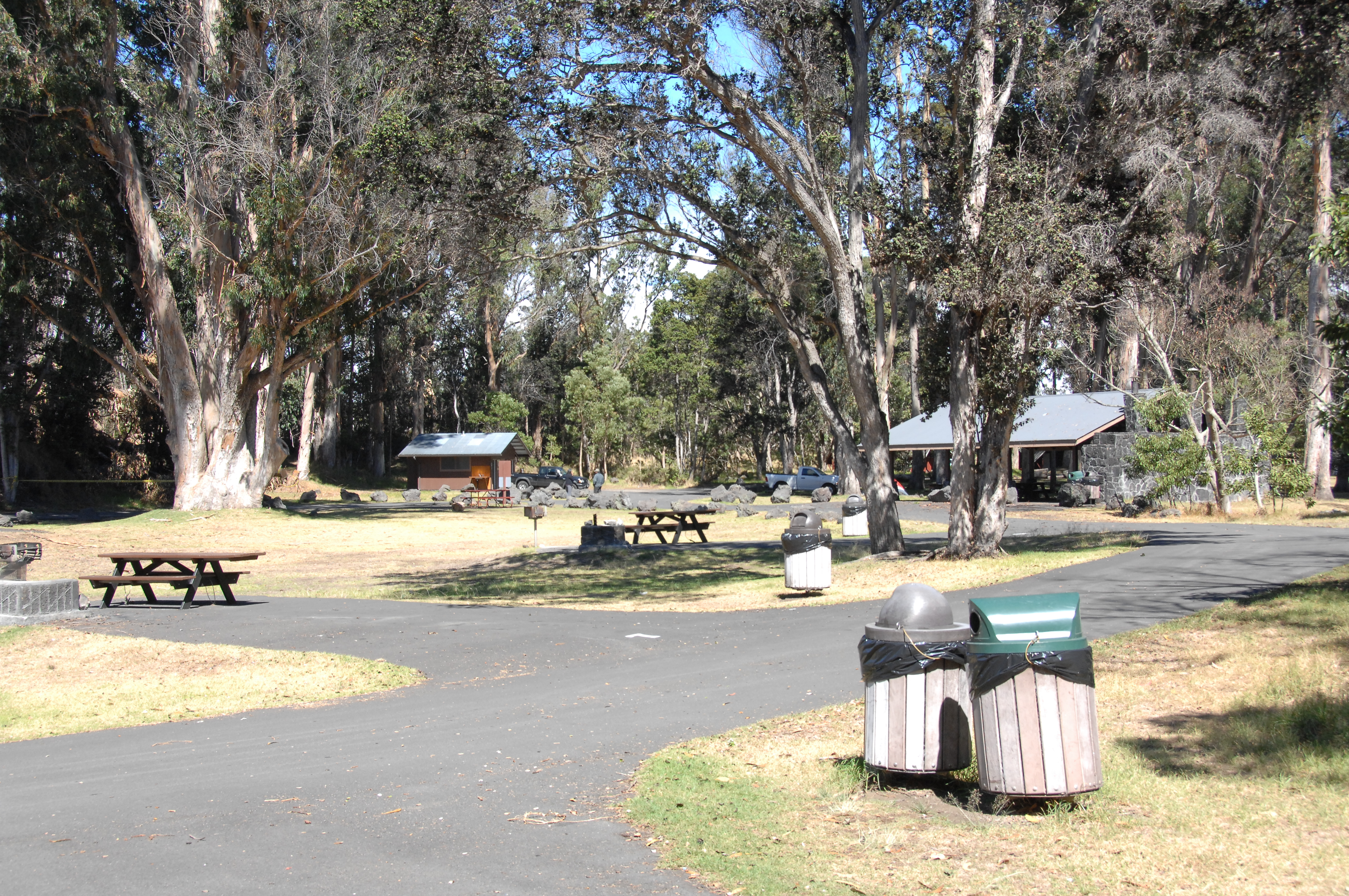 View of Nāmakanipaio Campground