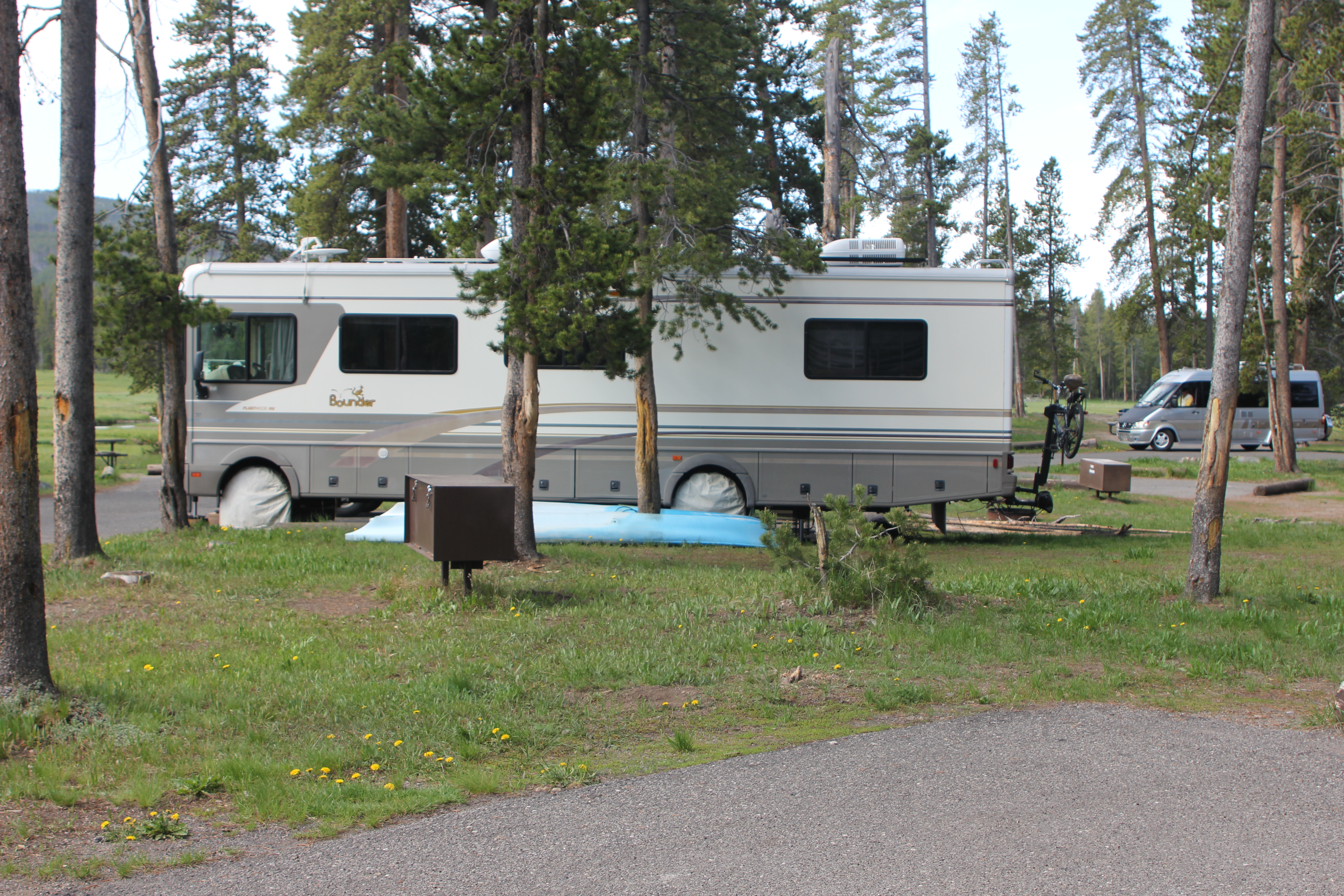 RV at campground
