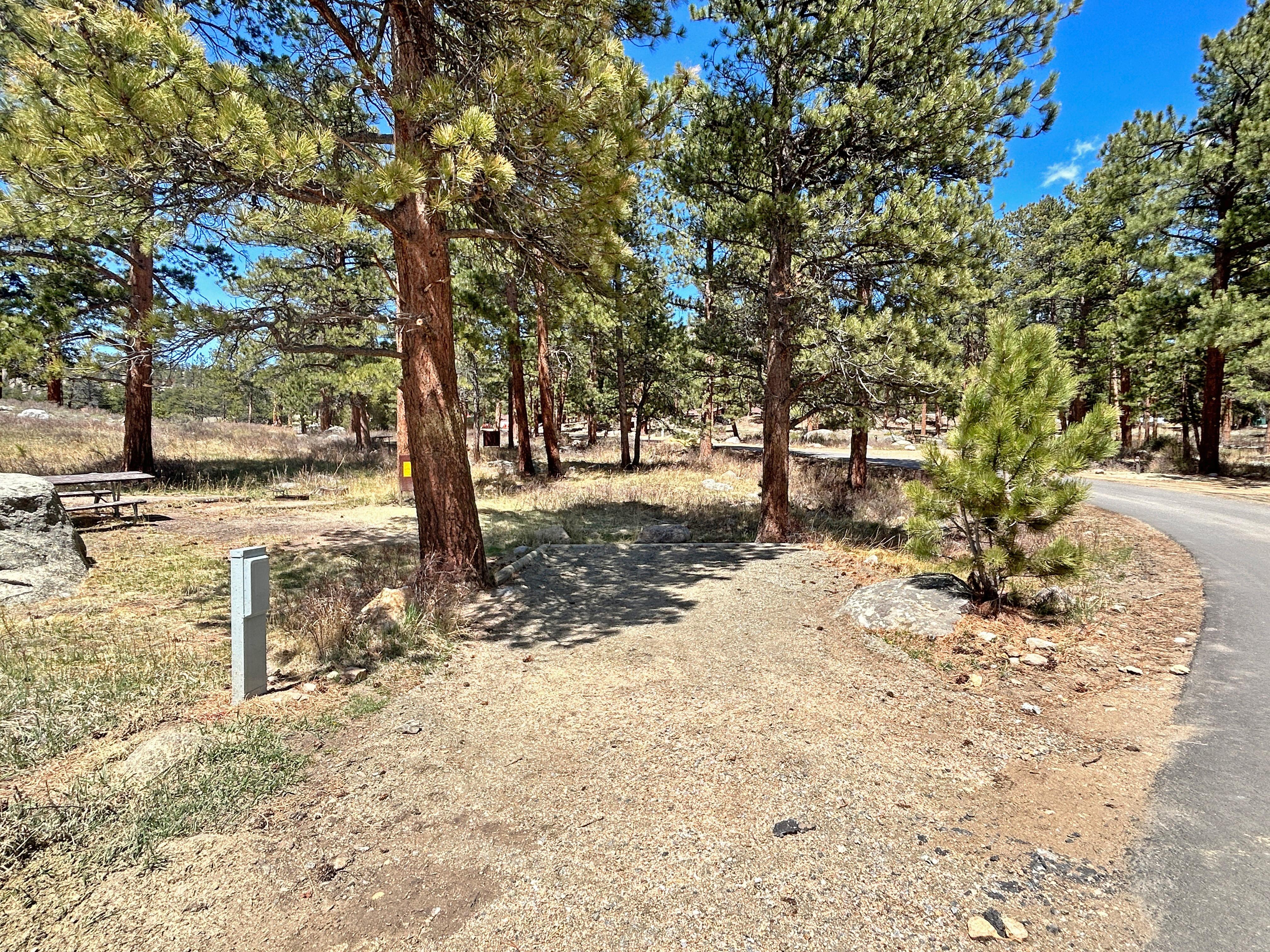 Example of a standard electric campsite