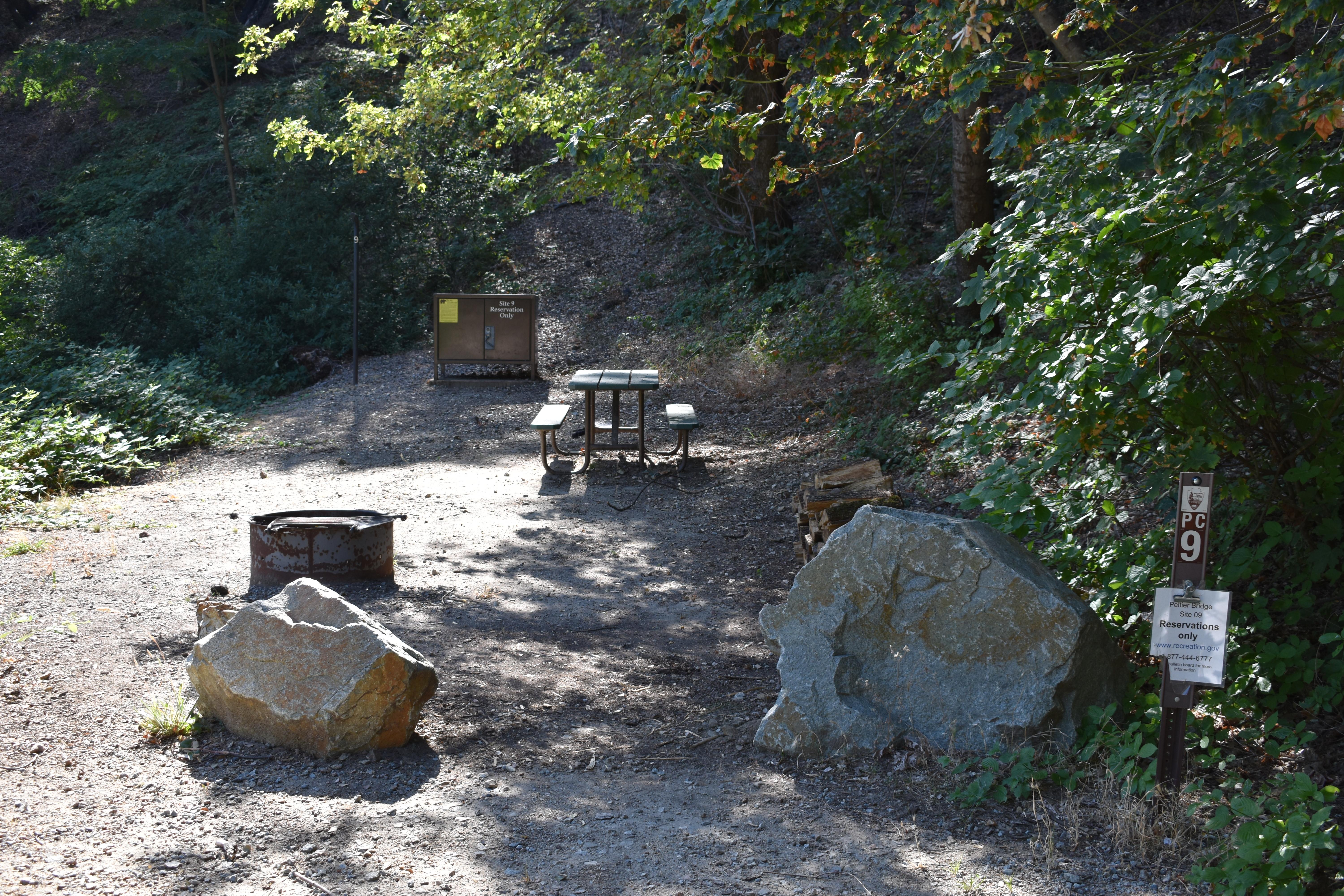 Peltier Bridge Campground site 9