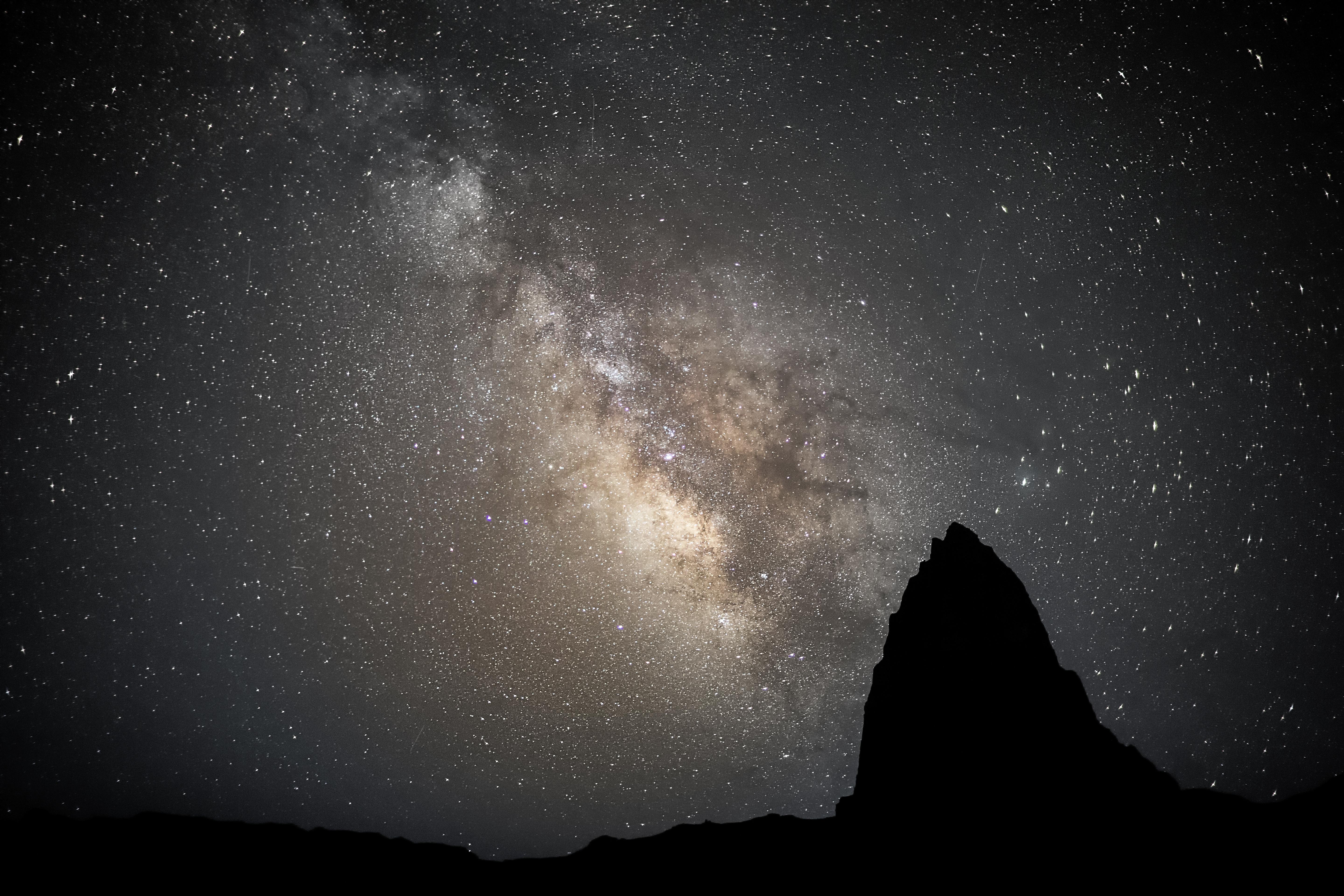 Cathedral Valley at night