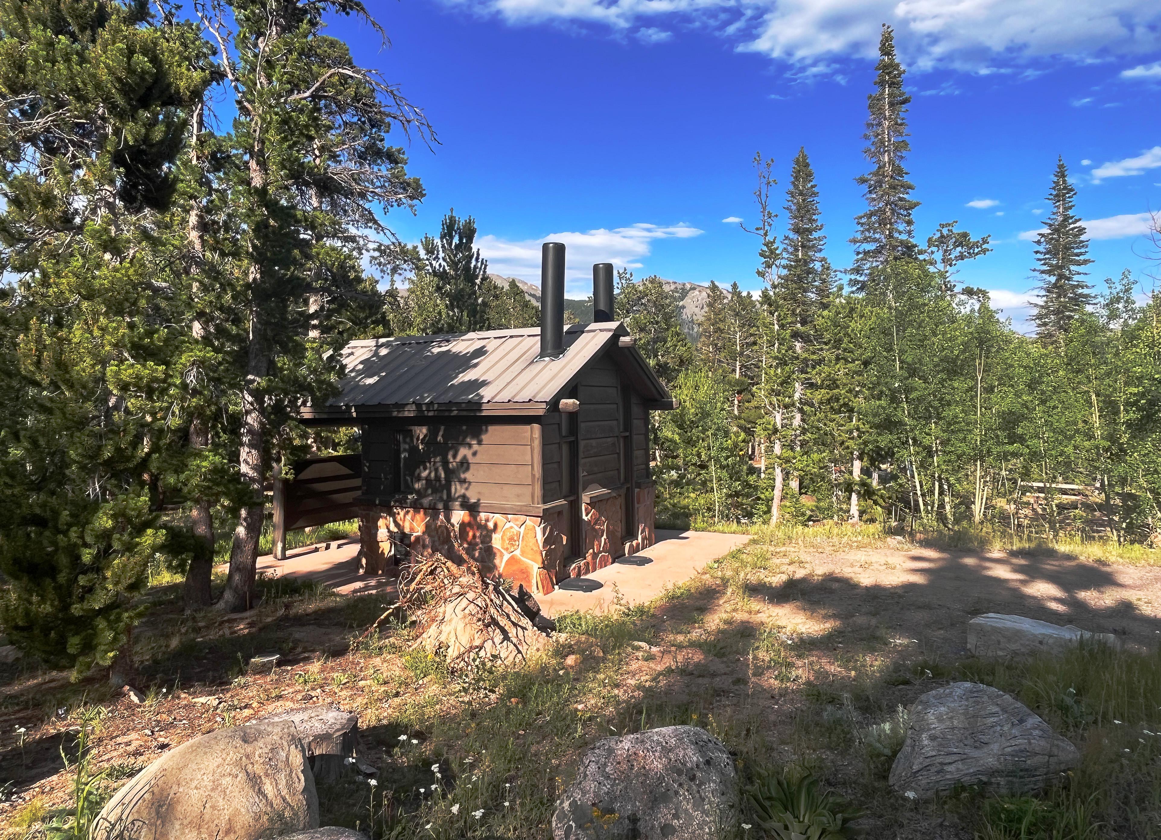 Vault Toilet Building in Longs Peak Campground