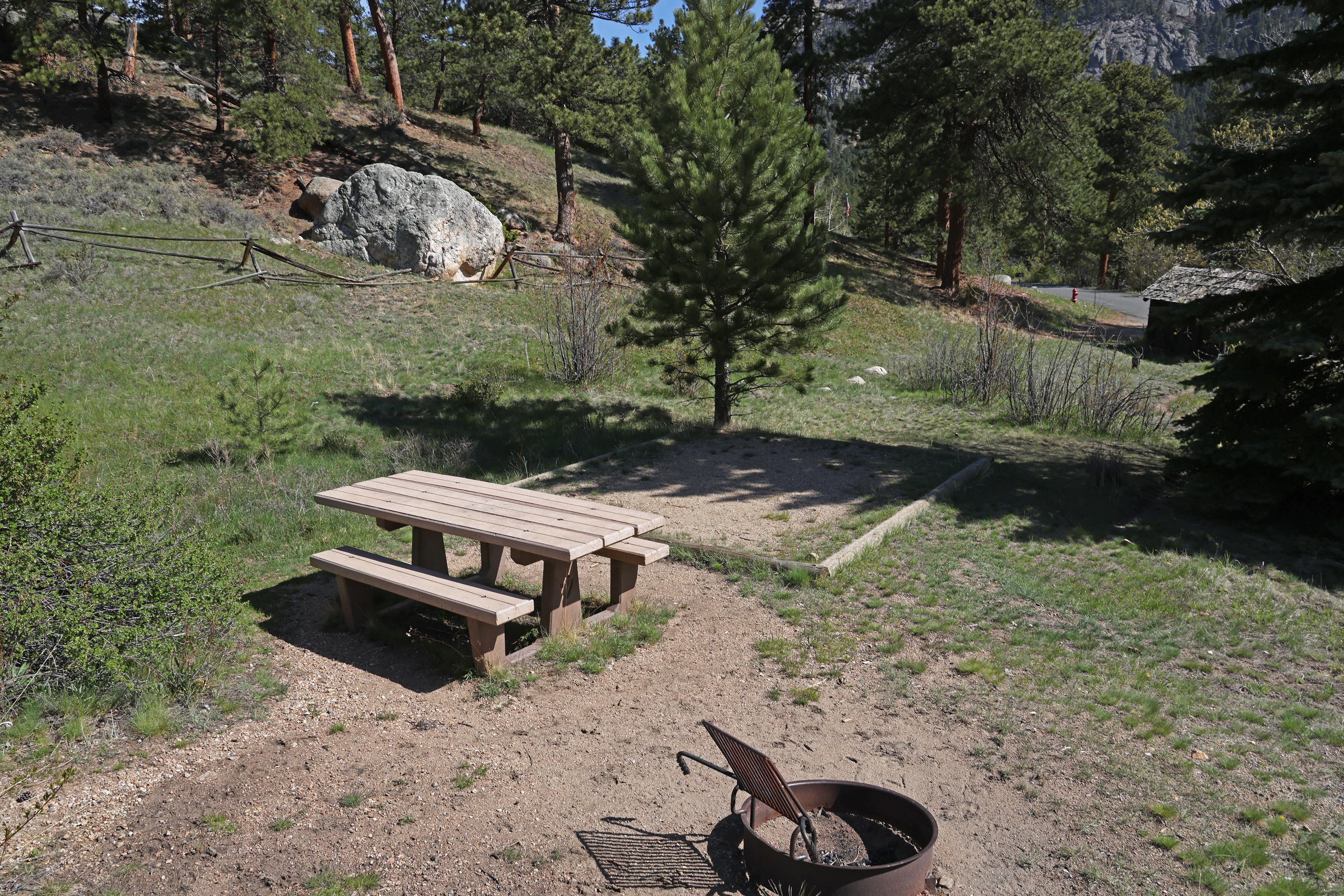 Campsite 7 - Tent Pad and Fire Ring