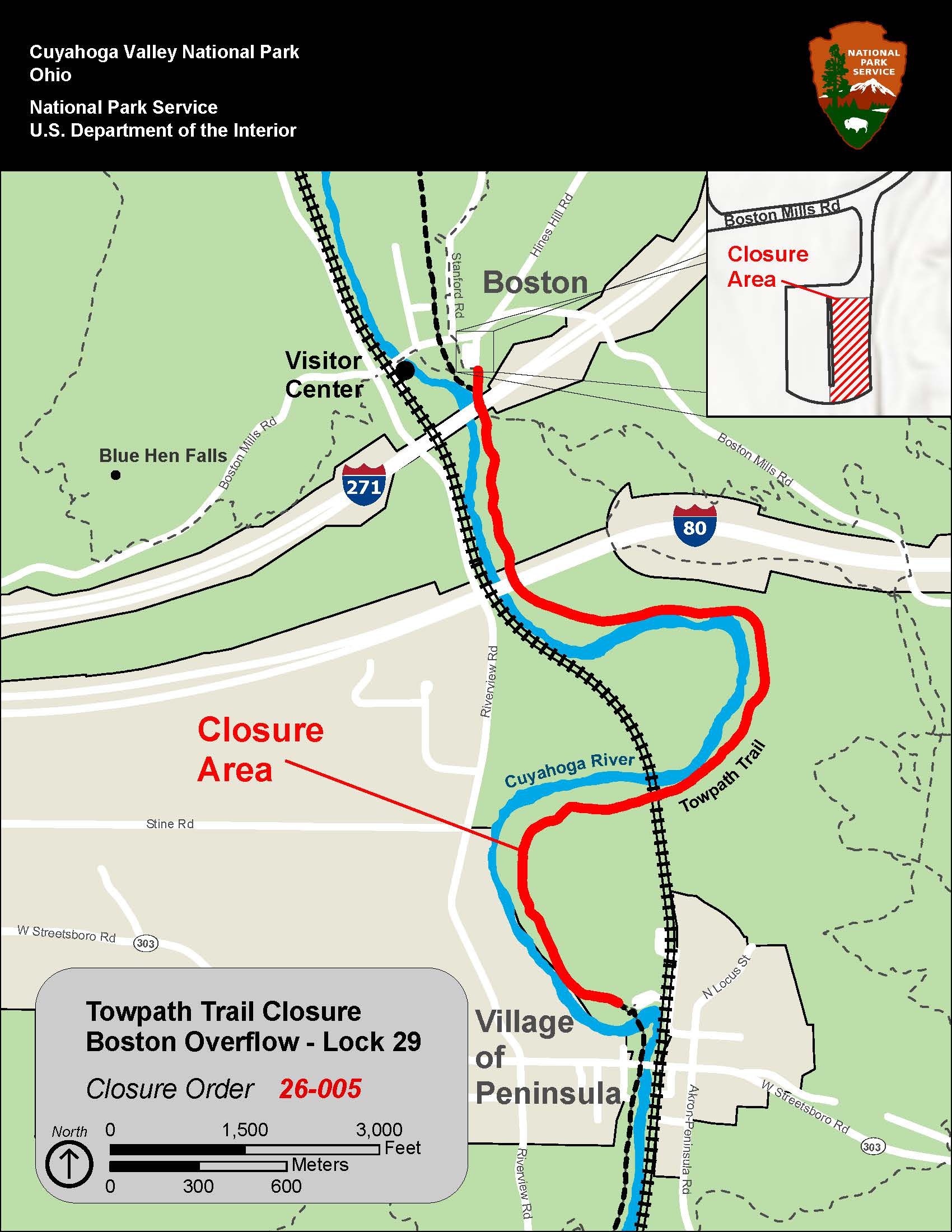 Cuyahoga Valley National Park to temporarily close Towpath Trail section for boardwalk replacement