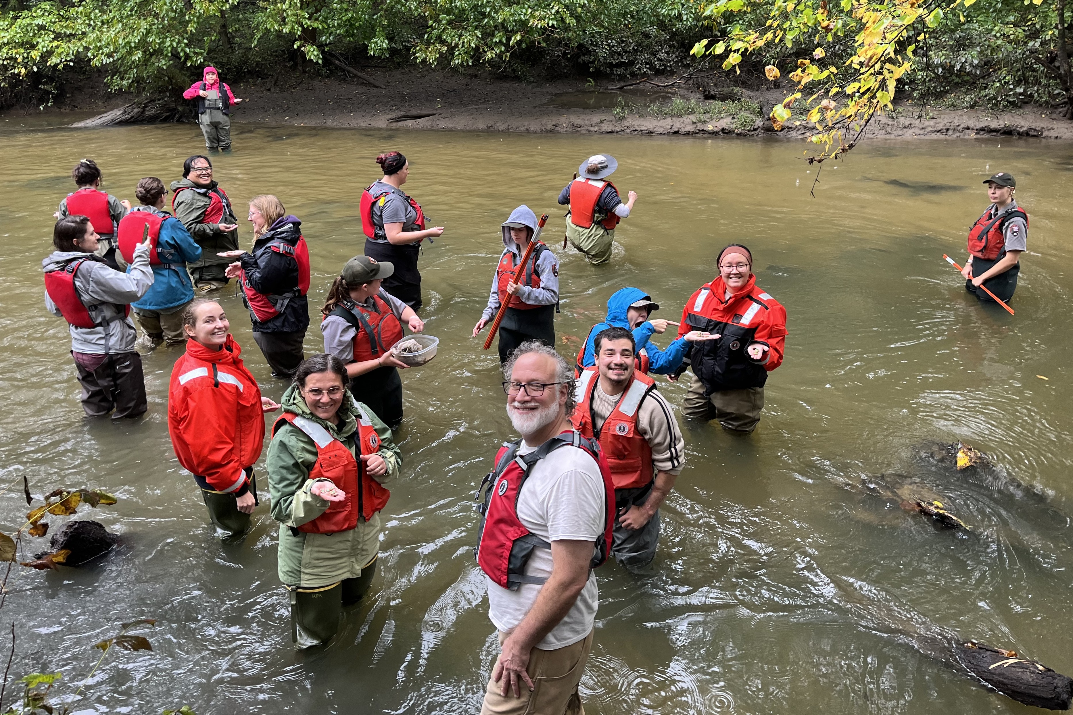 Indiana Dunes National Park Releases 1600 Lab Grown Native Mussels into the Little Calumet River to Improve Water Quality
