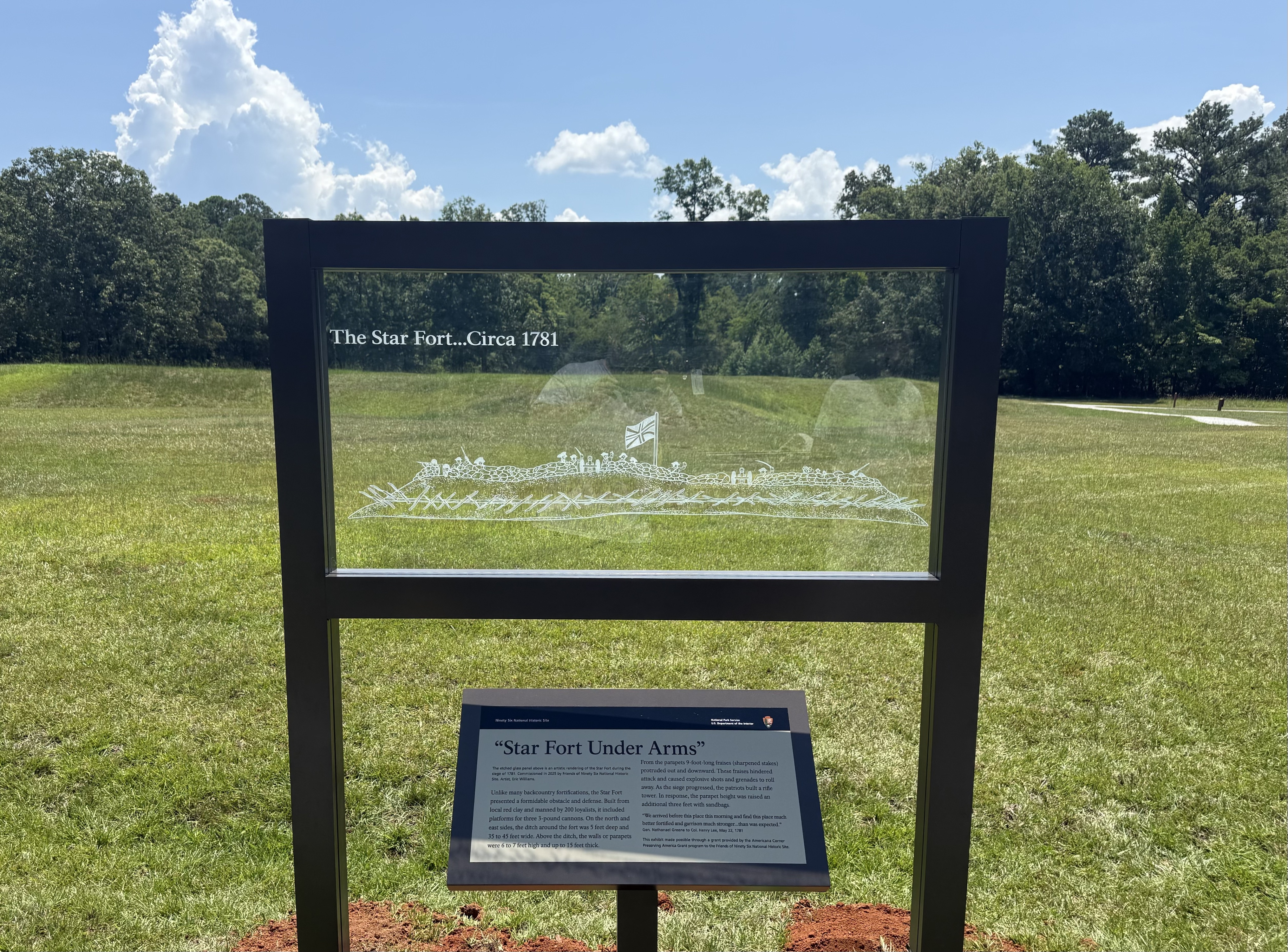 Ninety Six National Historic Site Announces Installation of New Interpretive Wayside in Partnership with Friends Group