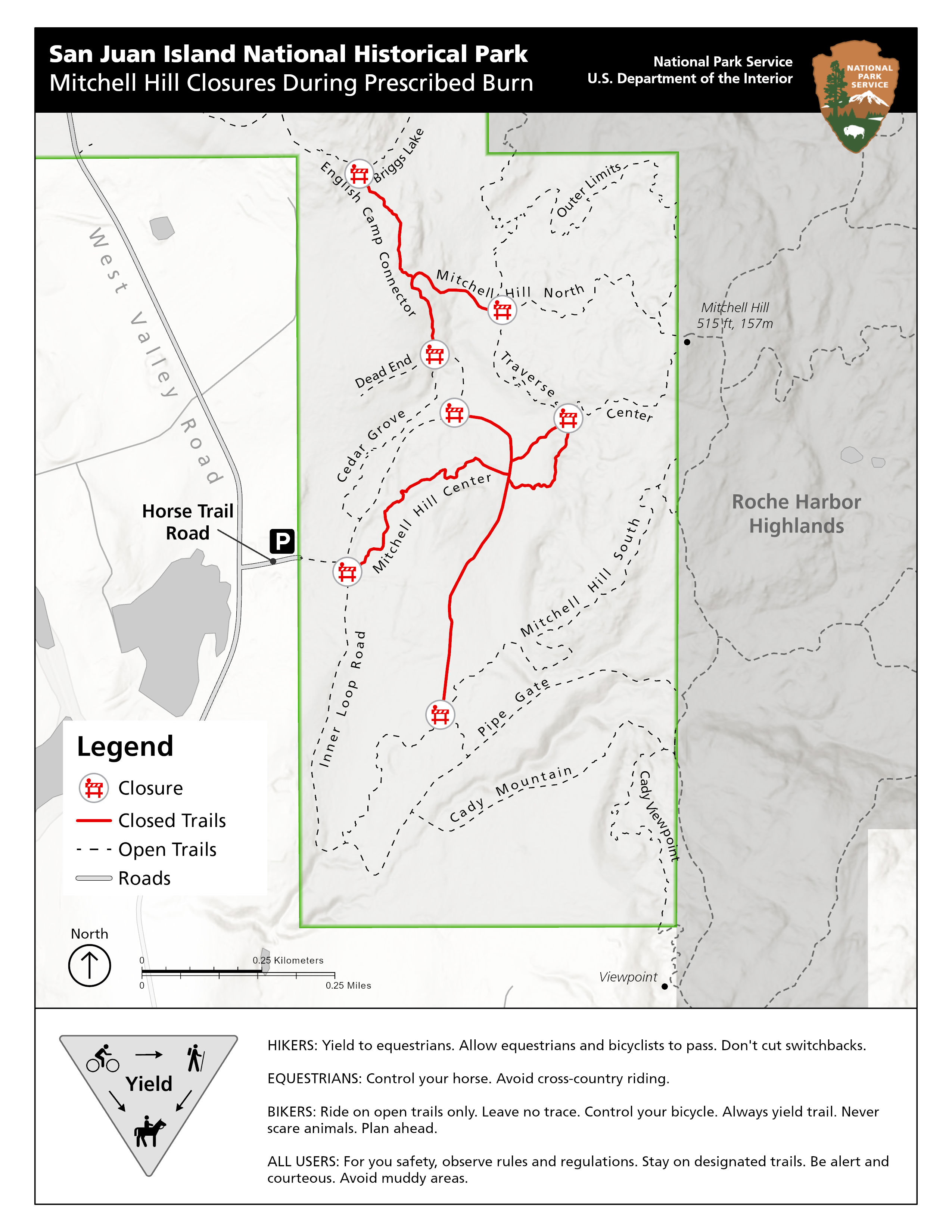 Pile Burning and Hazard Fuels Work to Begin at San Juan Island National Historical Park
